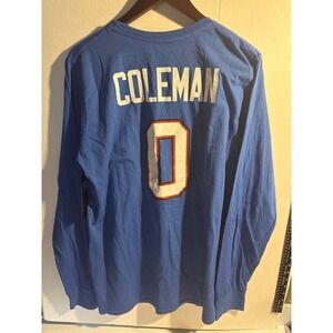 Majestic Buffalo Bills Keon Coleman 0 Long Sleeve T-Shirt Mens XL Blue Cotton